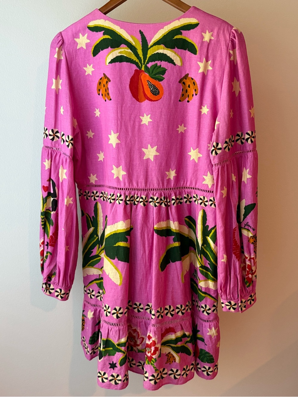 Farm Rio Pink Leopard Forest Mini Dress - Picture 7 of 10